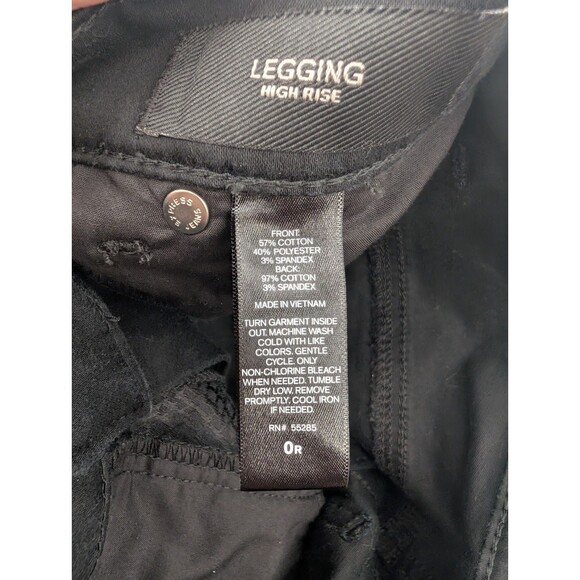 Express Snake Skin Black High Rise Skinny Leggings Dress Pants 24/29 Size 0 Reg - Picture 4 of 10